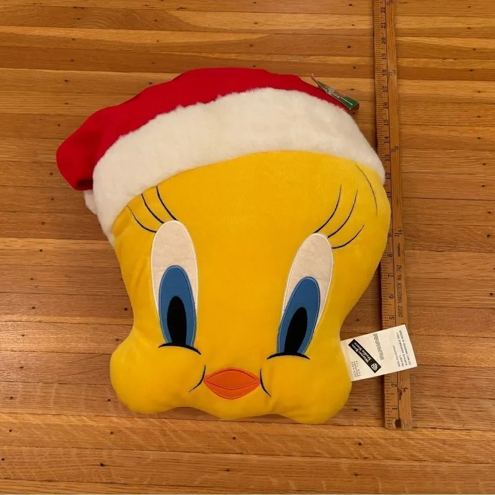 Tweety Bird Vintage 1998 Christmas 18 inch pillow NWT